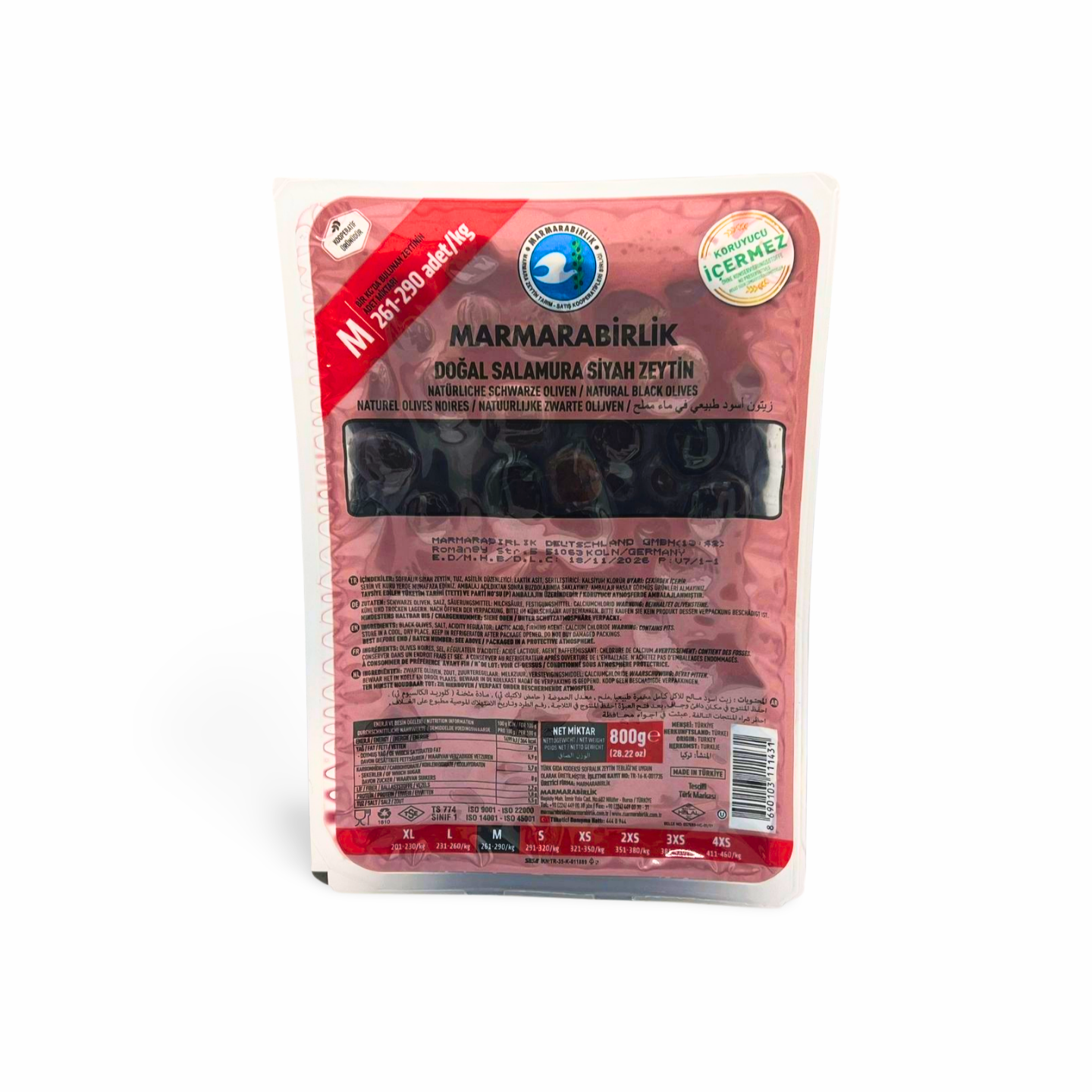 M SÜPER MB Zeytin Oliven 800g