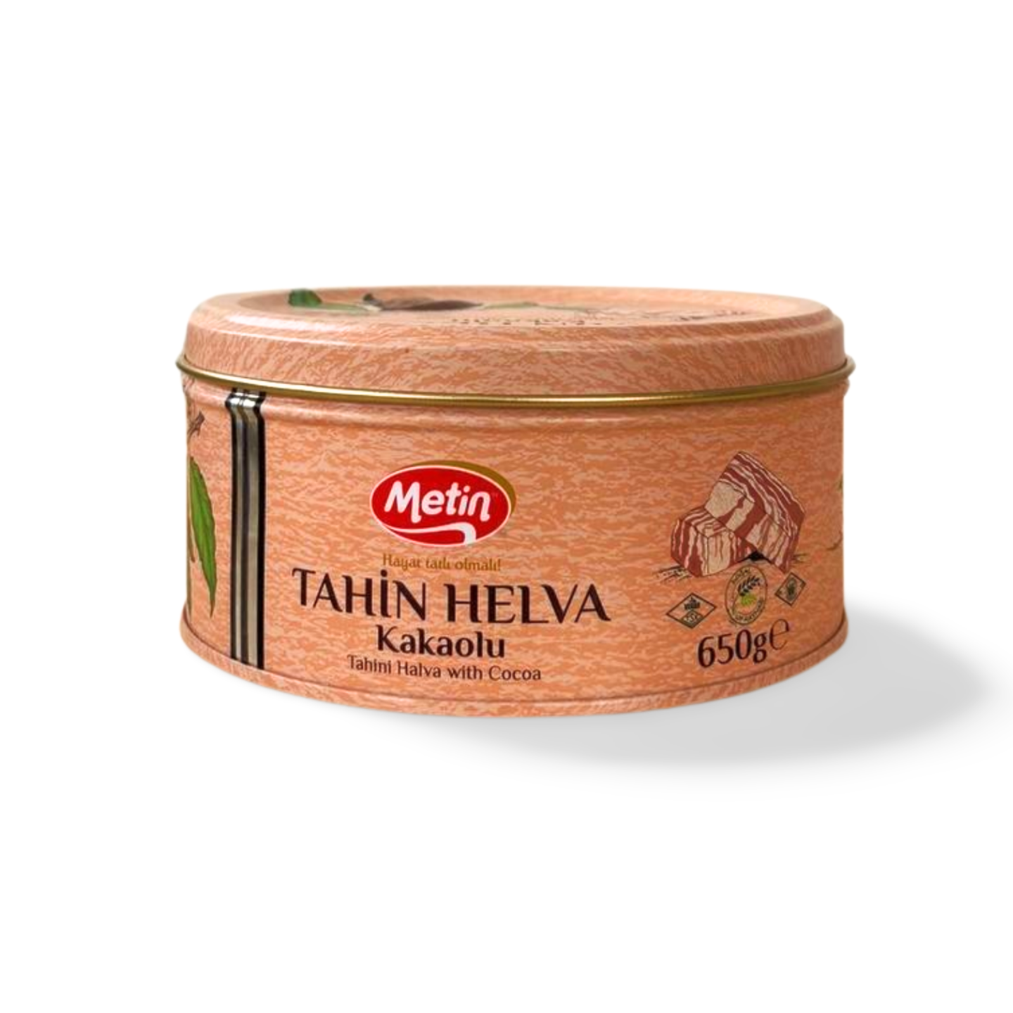 Metin kakaolu Helva 650g Dose – Sesam-Süßspeise mit Kakao