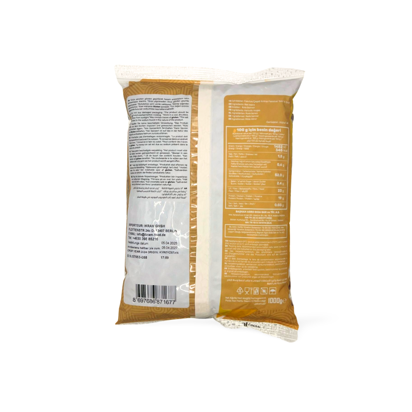 Başan Barbunya Fasulyesi Kırmızı Fasulye 1 kg 