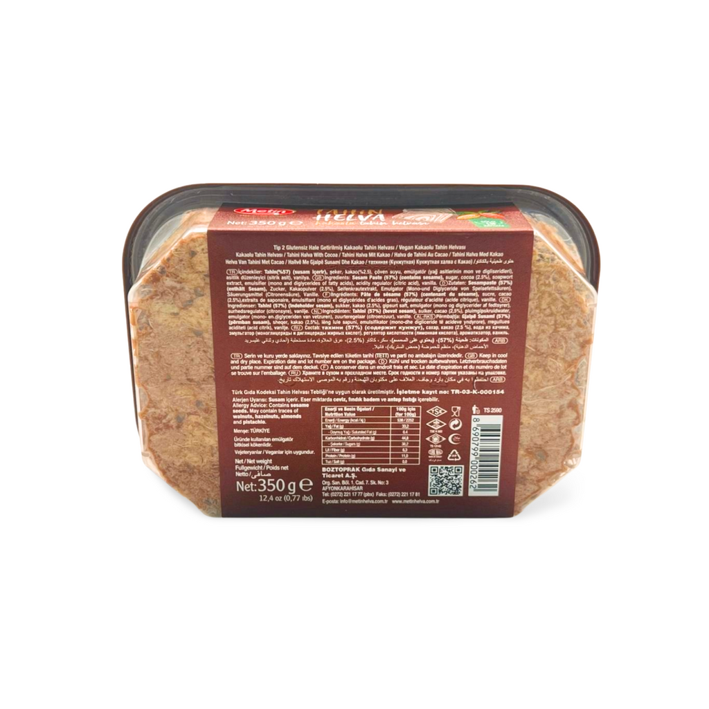 Metin Kakaolu Helva 350g – kakaolu susamlı tatlı 
