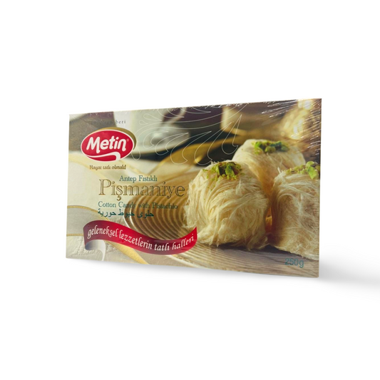Metin Pișmaniye Antepfıstıklı 250g – Türkische Spezialität mit Pistazien