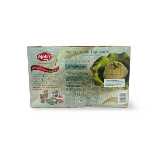 Metin Pișmaniye Antepfıstıklı 250g – Türkische Spezialität mit Pistazien