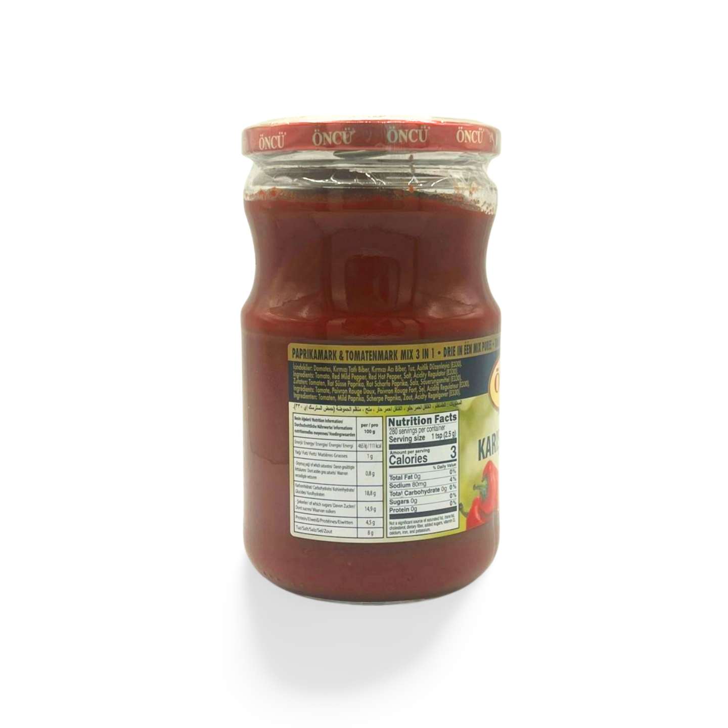 Öncü Karışık Salça 720g – domates ve biber karışımı 