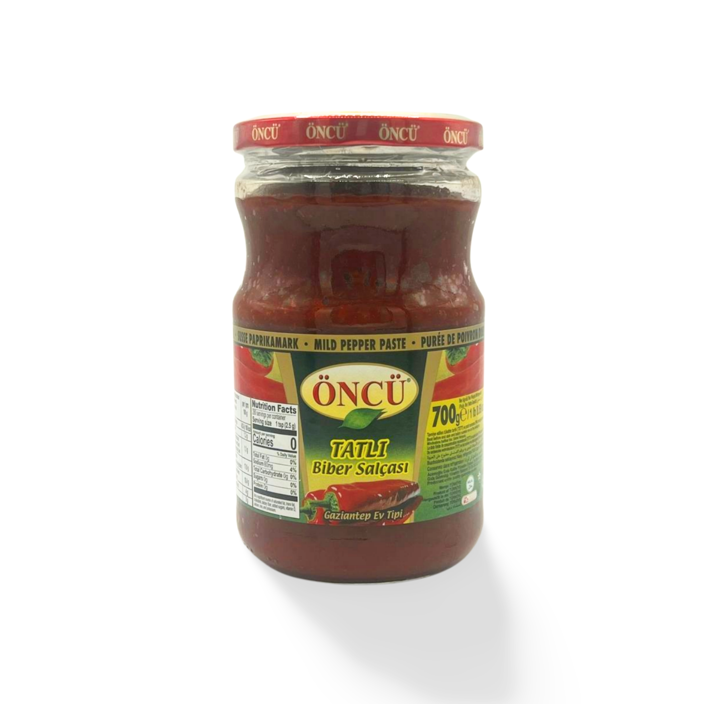 Öncü Biber Salça Mild 720g – aromatik kırmızı biber posası 