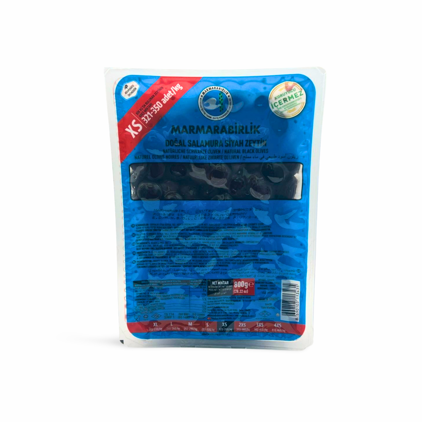 XS EXTRA MB Zeytin Oliven 800g