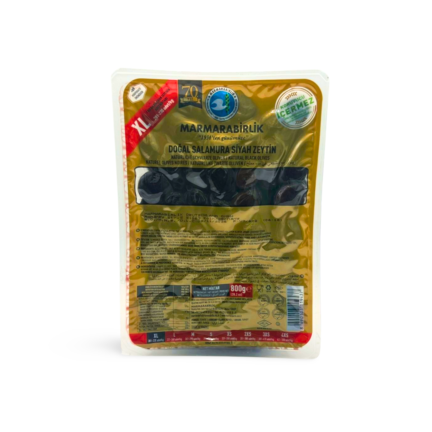 XL MEGA MB Zeytin Oliven 800g