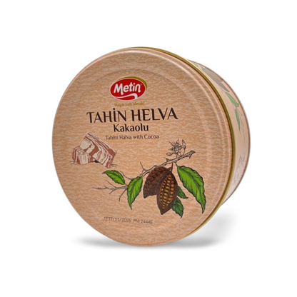 Metin Kakaolu Helva 650g Dose – Türkische Sesam-Süßspeise Kakao
