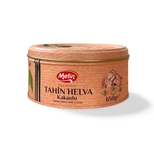 Metin kakaolu Helva 650g Dose – Sesam-Süßspeise mit Kakao
