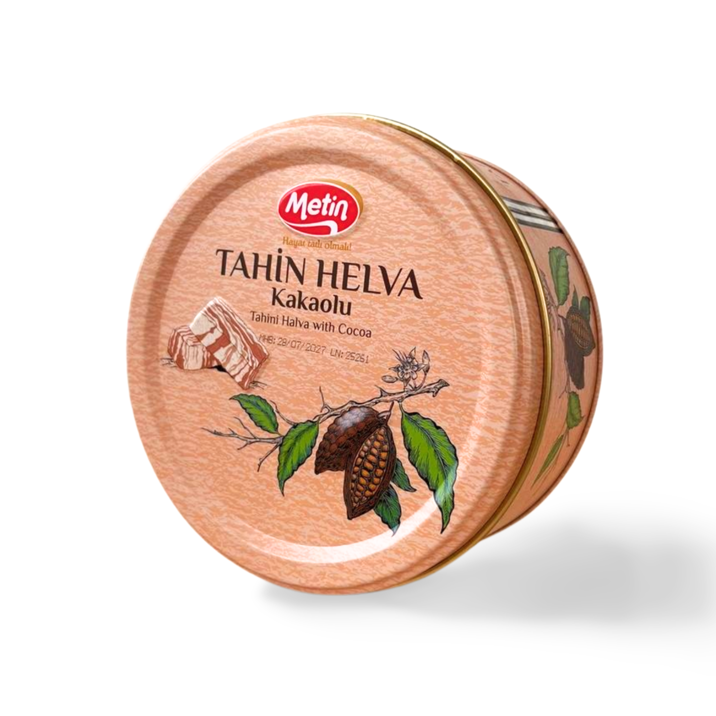 Metin kakaolu Helva 650g Dose – Sesam-Süßspeise mit Kakao