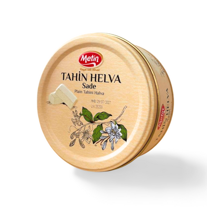 Metin Sade Helva mit Vanille 650g Dose – Sesam-Süßspeise mit Vanille