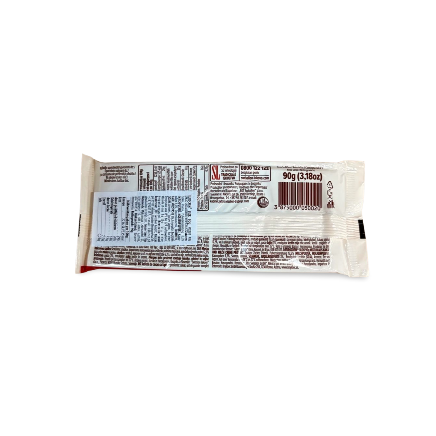 Euroblok Haselnuss Schokolade 90g