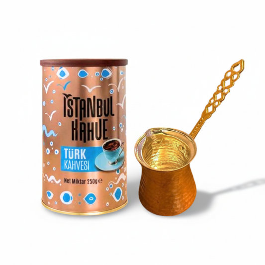 Istanbul Türkischer Mokka 250g + Kupfer Cezve 150ml – Original Set